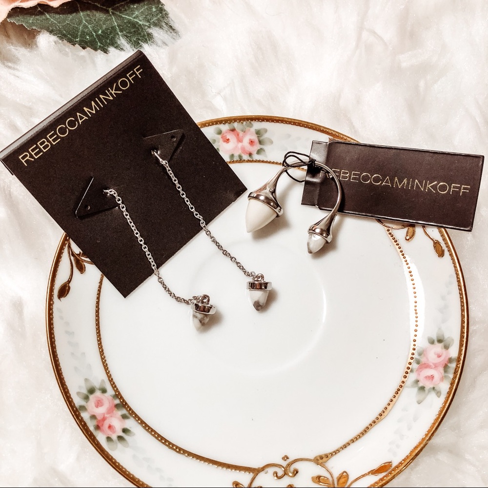 Rebecca Minkoff Earrings and Ring Set